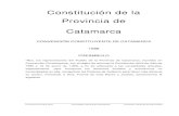 Constitución de la Provincia de Catamarcabiblioteca.municipios.unq.edu.ar/modules/mislibros/archivos/catama… · Catamarca CONVENCIÓN CONSTITUYENTE DE CATAMARCA 1988 PREÁMBULO