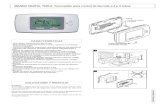 A73017402 mando digital tdr-x - Ferroli · 03 06-05-2014 4 7 1 0 3 7 A MANDO DIGITAL TDR-X: Termostato para control de fancoils a 2 y 4 tubos CARACTERÍSTICAS - Gran display retroiluminado
