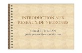 INTRODUCTION AUX RESEAUX DE NEURONESmaster-ivi.univ-lille1.fr/.../rdf-semaine-8-neurones.pdf4 RESEAUX DE NEURONES • Connexionisme. • Modélisation mathématique du cerveau humain.