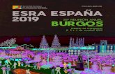 y Tratamiento del Dolor ESRA ESPAÑA 2019 BURGOS · Durante los días 2, 3 y 4 de octubre de 2019 se celebrará en la ciudad de Burgos la 25ª REUNIÓN ANUAL ESRA-ESPAÑA. Llevamos