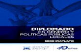 DIPLOMADO - uii.edu.mxuii.edu.mx/pdf/dip2015.pdf · especialistas en las distintas áreas, desde un sentido humanista. El Diplomado en Género y Políticas Públicas Locales contribuye