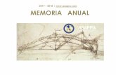 2017 2018 | MEMORIA ANUAL ASAPRA 2017-20… · SIL 2018 previsto del 5 al 7 de Junio en Barcelona - España. En representación de ASAPRA estuvo presente el Primer Vicepresidente