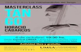 Ciclo de cultura: Los instrumentistas del Tango MASTERCLASS … · 2018. 5. 28. · pablo estigarribia pianista. Actividad libre y gratuita. 27 de octubre| 19:30 hs. Sede Central