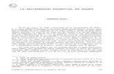 LA MATERNIDAD ESPIRITUAL DE MARíA CANDIDO pozo · PDF file CANDIDO pozo El 25 de marzo de 1985, solemnidad de la Anunciación del Señor, S. S. Juan Pablo 11 firmaba la Encíclica