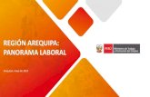 REGIÓN AREQUIPA: PANORAMA LABORAL · 2019. 11. 6. · TASA DE DESEMPLEO En el 2018, la tasa de desempleo en Arequipa llegó a 3,8%, cifra menor en 2,6 p.p. en comparación a lo registrado