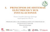 I. PRINCIPIOS DE SISTEMAS ELÉCTRICOS Y SUS INSTALACIONES · 2019. 9. 11. · Breve historia de la electricidad en Colombia •En Medellín, en 1895, la Compañía Antioqueña de