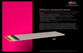 Logitech® Wireless Keyboard K230img.cartimex.com/v2/pdf/920-004424.pdf · Logitech® Wireless Keyboard K230 El teclado compacto que añade diversión a las funciones básicas ...