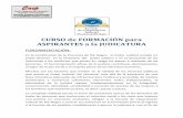 CURSO de FORMACIÓN para ASPIRANTES a la JUDICATURAbuilder.caep.com.ar/gallery/proyecto final - alejandro... · 2020. 3. 24. · Estatuto del Juez Iberoamericano, que en su artículo