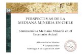 PERSPECTIVAS DE LA MEDIANA MINERIA EN CHILE · 1.257 3.296 2.146 2.322 2.500 0 500 1000 1500 2000 2500 3000 3500 4000 Salitre y Yodo ... Minería Importancia de la Mediana Minería