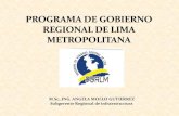 Lima - M.Sc.,ING. ANGELA MOLLO GUTIERREZ ......LOCALIZACION : SAN JUAN DE MIRAFLORES, VILLA MARIA DEL TRIUNFO • POBLACION BENEFICIADA : 359,047 • MONTO TOTAL DE INVERSION : S/.