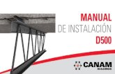 MANUAL DE INSTALACIÓN D500 - MAB Construction Systems, LLC.mab.cc/wp-content/uploads/2016/10/manual_de_instalacion... · 2016. 10. 27. · Este manual fue diseñado como guía básica