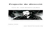 I.E.S. Dr. Lluís Simarro Lacabraieslluissimarro.org/wp-content/uploads/2012/02/Projecte...Projecte de direcció_____ Associació de Mares i de Pares (AMPA). Millorar la relació amb