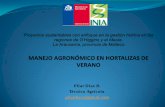 Pilar Díaz R. Técnico Agrícola · 2020. 12. 13. · Poroto verde . 90-120 : Dosis de riego para los cultivos hortícolas bajo invernadero en Almería 2a edición 2005 . SEPOR,