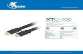 XTC-406-Cables & Adapters Datasheets- SPA – 2018-09-29 V02 ... · XTC-406 Cable HDMI plano con conector macho a macho Características Tipo Tipo de conector Resolución Calibre