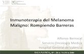 Inmunoterapia del Melanoma Maligno: Rompiendo Barrerasbasesbiologicascancer.com/wp-content/uploads/2016/05/... · 2016. 5. 23. · La TRO resultó casi 3 veces mayor con OPDIVO que