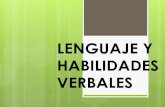 LENGUAJE Y HABILIDADES VERBALES - FCA UAQ · 2020. 3. 19. · LENGUAJE El lenguaje es un sistema de signos, orales, escritos o gestuales, que a través de su significado y la relación