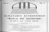 RA122 - Asociación Argentina Amigos de la Astronomía · Bernhard H. Dawson, quien el año pasado dictó cUrSo especial sobrë Cálculo del Almanaque Astronórnico, eh el aula de