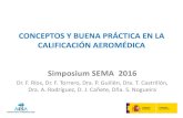Conceptos y buena práctica en la calificación aeromédica ......CONCEPTOS Y BUENA PRÁCTICA EN LA CALIFICACIÓN AEROMÉDICA Simposium SEMA 2016 Dr. F. Ríos, Dr. F. Torrero, Dra.
