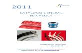 2011 - Navasola · 2019. 5. 6. · Conductor y Canalizacion 974222690 - 1 CABLE FLEXIBLE 500-750V Embalaje: Rollos 100 mts. Cable flexible 750V H05V/H07V-K Usos en puntos de luz,
