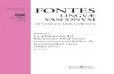 FONTES - Cultura Gobierno de Navarra Vasco issn.pdf · se reflejaba la melodía del canto, como en Flor de canciones populares vascas (1948), del capuchino Jorge de Riezu–. Es más,