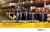 MÁXIMO DESEMPEÑO - Gecolsa · 2018. 1. 3. · Entregando alto desempeño y eficiencia, la serie de montacargas eléctricos de llanta sólida EC22N2-EC30LN2 Cat® está fabricado