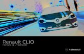 Renault CLIO...APERTURA Y CIERRE DE LAS PUERTAS (1/2) Apertura desde el exterior Adelante: desbloquee con la llave la cerradura 2 de la puerta delantera. Ponga la mano bajo la empuñadura