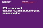 Programa Eleccions al Parlament de Catalunya 2021 ... En Comأ؛ Podem Programa Eleccions al Parlament