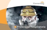 Protección Respiratoria - Comerseg · 2015. 2. 12. · Protección Respiratoria El respirador libre de mantenimiento HUMANPACK® 8710, ofrece una efectiva, higiénica y sobretodo