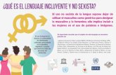 ¿Qué es el lenguaje incluyente y no sexista? FRASES E IMÁGENES … · 2020. 8. 17. · Lengua de señas mexicana Recluso Presidiario Personas privadas de la libertad Personas de