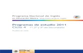 Programa Nacional de Inglés - Jaliscoedu.jalisco.gob.mx/cepse/sites/edu.jalisco.gob.mx.cepse/... · 2016. 11. 11. · Programa Nacional de Inglés en Educación Básica. Segunda