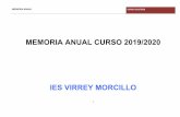 Memoria Anual 19-20 Curso - IES Virrey Morcillo · Aumento de reciclado 1º, 2º, 3º ESO Charla “Educación sexual” 4º ESO y FP Básica OBJETIVO 2.2: Continuar fomentando que
