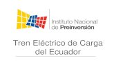 Tren Eléctrico de Carga del Ecuador...Septiembre 2013 Octubre 2014 4. Tráfico Aéreo Doméstico Regular Pasajeros/Carga RUTAS / MESES PASAJEROS CARGA TOTAL 3.762.126 13.907,12 QUITO-GUAYAQUIL