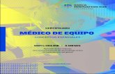 CERTIFICADO MÉDICO DE EQUIPO · 2019. 2. 28. · rehabilitación de lesiones, como de los distintos mecanismos lesivos en deportes de equipo. • Manejar las patologías y lesiones