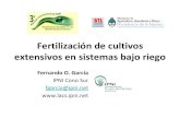 Fertilización de cultivos extensivos en sistemas bajo riegolacs.ipni.net/ipniweb/region/lacs.nsf/0... · 2019. 3. 27. · laboratorio IRAM-SAMLA, PROINSA • Utilizar calibraciones