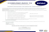COMUNICADO 70 BIBLIOTECA EPAC - UNAMsuayed.eneo.unam.mx/moodle/pdf/com70.pdf · Examen Profesional por Área del Conocimiento (EPAC), registro realizado en marzo de 2020. Se les informa