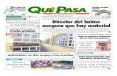 Maracaibo, domingo 19 de febrero de 2017 Director del Saime …2017.quepasa.com.ve/site/wp-content/uploads/2017/02/dqp... · 2018. 2. 9. · cuela embrujada. «Está muy abandonada,