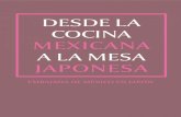 DESDE LA COCINA MEXICANA A LA MESA JAPONESA A 10 aأ±os del reconocimiento de la cocina mexicana como