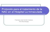 Tratamiento de la NAC - Junta de Andalucía...Normativas para el tratamiento de la NAC Grupo 1. NAC tratada ambulatoriamente.-Con factores de riesgo para gérmenes no habituales (edad