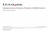 Impresoras Forms Printer 2500 Series · Aplicación de plantillas para el panel de control Las impresoras Lexmark Forms Printer de la serie 2500 disponen de plantillas para el panel