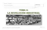 Tema 4: La Revolución Industrial (4º ESO) · 2019. 8. 30. · Página | 2 Tema 4: La Revolución Industrial (4º ESO) 1- INTRODUCCIÓN 1.1- EL CONCEPTO DE REVOLUCIÓN INDUSTRIAL