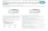 Características Impresora HP M404Ficha técnica | Impresora HP LaserJet Pro de la serie M404 Descripción del producto Imagen de la impresora HP LaserJet Pro M404dw 1. La bandeja