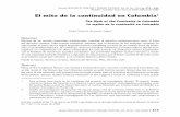El mito de la continuidad en Colombia1 The Myth of the ...Beatriz (Historia del derecho romano y de los derechos neorromanistas); Ferraz Pereira, Aloysio (O direito como ciência-