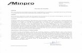 Inicio - Aminproaminpro.com/wp-content/uploads/2019/03/Aminpro-politicas2019.pdfAminpro Chile SpA, especialista en trabajo de pruebas metalúrgicas de laboratorio, el diseño de instalaciones,