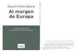 CHAKRABARTY, Dipesh: Al Margen de Europa; Barcelona, … · 2016. 10. 6. · CHAKRABARTY, Dipesh: Al Margen de Europa; Barcelona, Tusquets,2008; capítulo 2 (selección), págs. 85