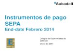 Instrumentos de pago SEPA - COEVNorma 34.14 o XML ISO 20022 Norma 34 Norma 34.1 o 34.12 • Impactos: • En transferencias domésticas, IBAN en lugar de CCC en el ámbito domestico