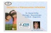 Dr. Daniel Orfila Otología -Neurotología C.A.B.A -Argentina · 2021. 3. 15. · manifiestan la enfermedad (Ej. HSN) Sme de Waardenburg HSN sólo en el 60% de los portadores del