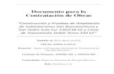 Documento para la Contratación de Obras Ampliacion.pdf · 2021. 2. 8. · Contratación de Obras “Construcción y Pruebas de Ampliación de Subestaciones San Buenaventura y San