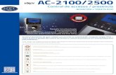 Folleto AC-2100 y AC-2500 - STICard...AC-2100/2500 Control de accesos / presencia BIOMETRÍA + TARJETA RFID El AC-2100 / AC-2500 incorpora la última tecnología de detección patentada