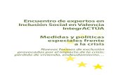 Encuentro de expertos en Inclusión Social en Valencia IntegrACTÚA Medidas y ...gidid.unizar.es/viejo/chen/chaime/asigna/... · 2013. 2. 15. · Encuentro de expertos en Inclusión