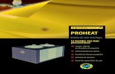 PROHEAT - Fluidra• Batería evaporadora de alto rendimiento fabricada en tubo de cobre corrugado en el interior y aletas de aluminio lacadas, especiales para ambientes corrosivos.